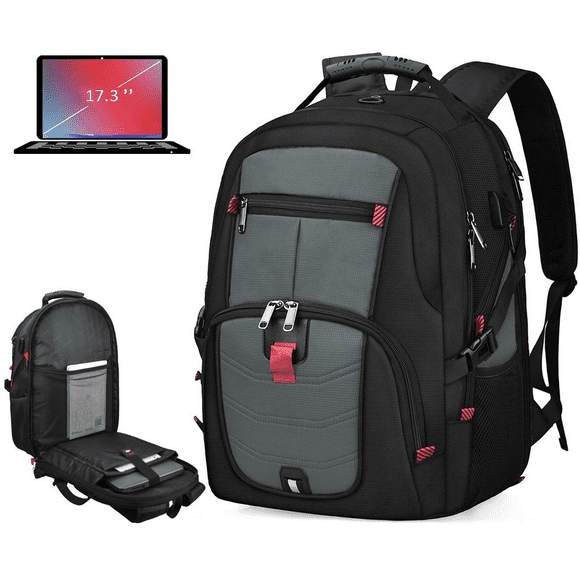 17-inch Men and Women Travel Business Backpack with USB Charging Port Avenged Sevenfold Laptop Backpack 